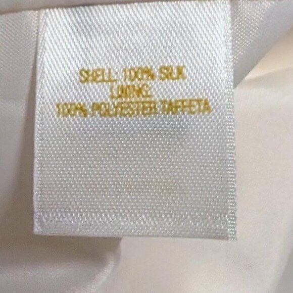 NWT Kate Spade 100% Silk Lucinda Cream Sleeveless Blouse Top Size L - Picture 9 of 12